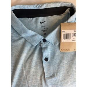 New Nike Dri-FIT Tour Men's Heathered Golf Polo Shirt, FJ1643-416 Size 4XL  $80